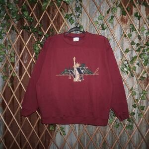 Large - Vintage Y2K New York skyline souvenir 90s sweatshirt